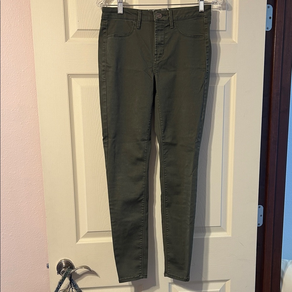 SO Brand Olive Green Skinny Jeans 7